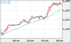 豪ドル/ＮＺドルチャート（AUD/NZD）30分足