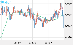 ユーロ/スイスフランチャート（EUR/CHF）30分足
