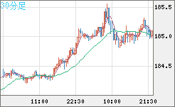 ユーロ/円チャート（EUR/JPY）30分足
