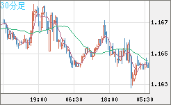 ユーロ/米ドルチャート（EUR/USD）30分足
