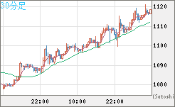 ユーロ/ビットコインチャート（EUR/XBT）30分足