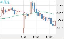英ポンド/ＮＺドルチャート（GBP/NZD）30分足