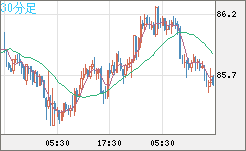 ＮＺドル/円チャート（NZD/JPY）30分足