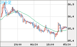 ＮＺドル/円チャート（NZD/JPY）30分足