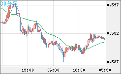 ＮＺドル/米ドルチャート（NZD/USD）30分足