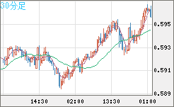 ＮＺドル/米ドルチャート（NZD/USD）30分足