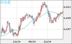 ＮＺドル/米ドルチャート（NZD/USD）30分足