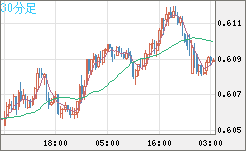 ＮＺドル/米ドルチャート（NZD/USD）30分足