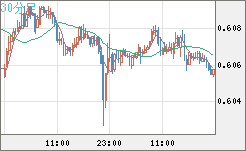 ＮＺドル/米ドルチャート（NZD/USD）30分足