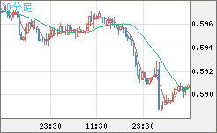 ＮＺドル/米ドルチャート（NZD/USD）30分足