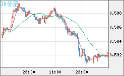 ＮＺドル/米ドルチャート（NZD/USD）30分足