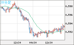 ＮＺドル/米ドルチャート（NZD/USD）30分足