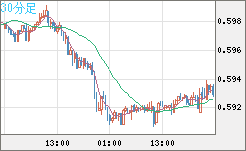 ＮＺドル/米ドルチャート（NZD/USD）30分足