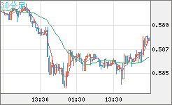 ＮＺドル/米ドルチャート（NZD/USD）30分足