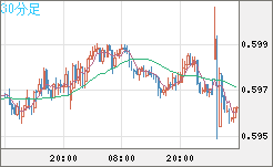 ＮＺドル/米ドルチャート（NZD/USD）30分足