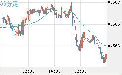 ＮＺドル/米ドルチャート（NZD/USD）30分足