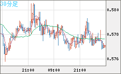 ＮＺドル/米ドルチャート（NZD/USD）30分足