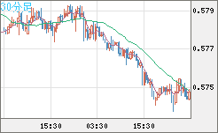 ＮＺドル/米ドルチャート（NZD/USD）30分足