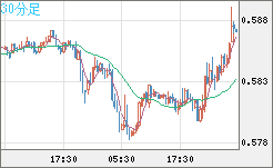 ＮＺドル/米ドルチャート（NZD/USD）30分足