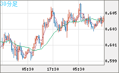 ＮＺドル/米ドルチャート（NZD/USD）30分足