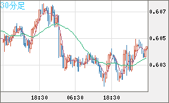 ＮＺドル/米ドルチャート（NZD/USD）30分足