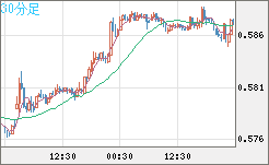 ＮＺドル/米ドルチャート（NZD/USD）30分足