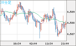 ＮＺドル/米ドルチャート（NZD/USD）30分足