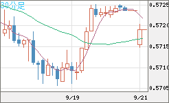 ＮＺドル/米ドルチャート（NZD/USD）30分足