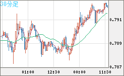 米ドル/スイスフランチャート（USD/CHF）30分足