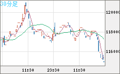 ビットコイン/円チャート（XBT/JPY）30分足