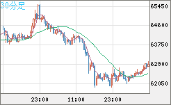 ビットコイン/米ドルチャート（XBT/USD）30分足