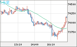 ビットコイン/米ドルチャート（XBT/USD）5分足