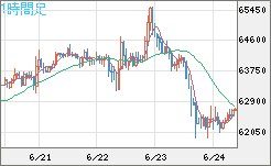 ビットコイン/米ドルチャート（XBT/USD）1時間足