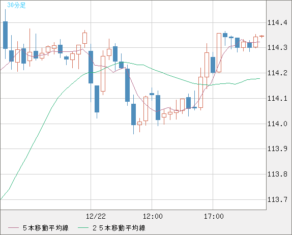 加ドル/円チャート（CAD/JPY）30分足