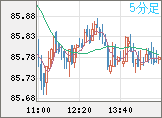 ＮＺドル/円チャート（NZD/JPY）5分足